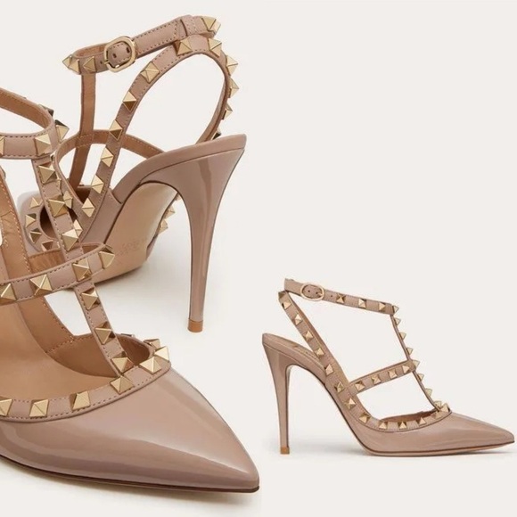 Studded Mid Heel Slingbacks KAITLYN PAN Size 8.5 NEW - Picture 7 of 12